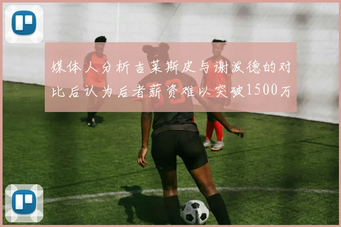 媒体人分析吉莱斯皮与谢泼德的对比后认为后者薪资难以突破1500万